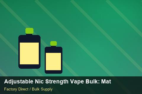 Adjustable Nic Strength Vape Bulk — Adjustable Nic Strength Vape Bulk: Material & Ingredients — Holiday Bundles photo 1