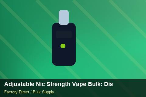 Adjustable Nic Strength Vape Bulk — Adjustable Nic Strength Vape Bulk: Distribution Channels — Holiday Bundles photo 1