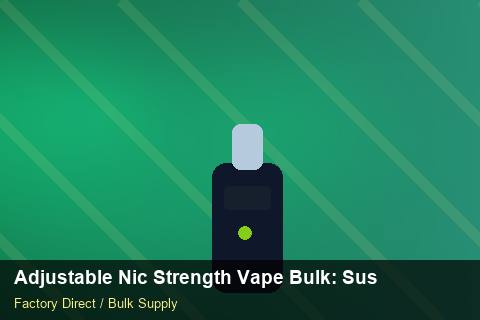 Adjustable Nic Strength Vape Bulk — Adjustable Nic Strength Vape Bulk: Sustainability — Holiday Bundles photo 2
