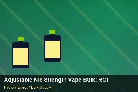 Adjustable Nic Strength Vape Bulk — Adjustable Nic Strength Vape Bulk: ROI Analysis — Holiday Bundles photo 2