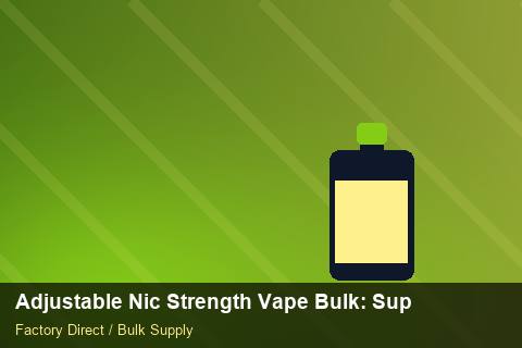Adjustable Nic Strength Vape Bulk — Adjustable Nic Strength Vape Bulk: Supplier Vetting — Holiday Bundles photo 2