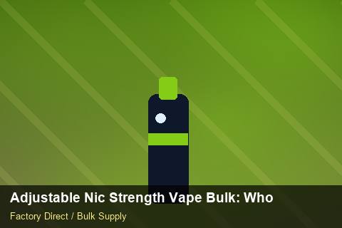 Adjustable Nic Strength Vape Bulk — Adjustable Nic Strength Vape Bulk: Wholesale Price — Summer Range photo 1