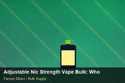 Adjustable Nic Strength Vape Bulk — Adjustable Nic Strength Vape Bulk: Wholesale Price — Summer Range photo 2