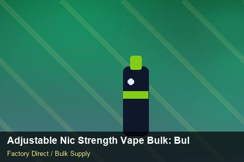 Adjustable Nic Strength Vape Bulk — Adjustable Nic Strength Vape Bulk: Bulk Supplier Guide — Summer Range photo 1