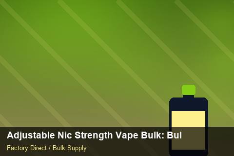 Adjustable Nic Strength Vape Bulk — Adjustable Nic Strength Vape Bulk: Bulk Supplier Guide — Summer Range photo 2