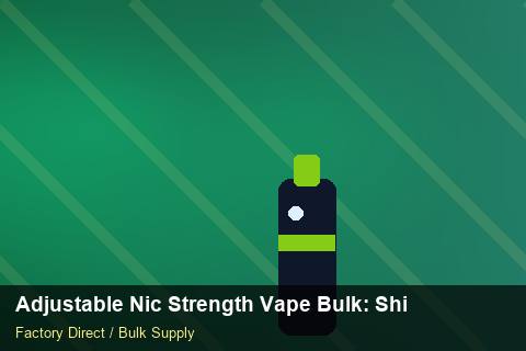 Adjustable Nic Strength Vape Bulk — Adjustable Nic Strength Vape Bulk: Shipping & Logistics — Summer Range photo 1