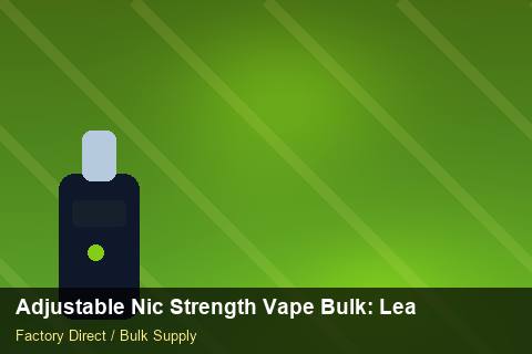 Adjustable Nic Strength Vape Bulk — Adjustable Nic Strength Vape Bulk: Lead Time & MOQ — Summer Range photo 2