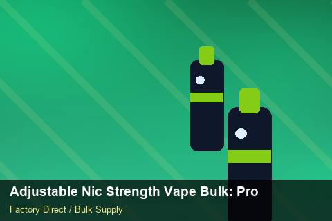 Adjustable Nic Strength Vape Bulk — Adjustable Nic Strength Vape Bulk: Procurement Strategy — Summer Range photo 2