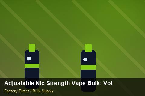 Adjustable Nic Strength Vape Bulk — Adjustable Nic Strength Vape Bulk: Volume Pricing Tiers — Summer Range photo 2
