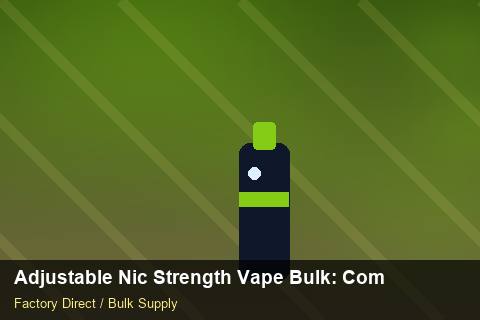 Adjustable Nic Strength Vape Bulk — Adjustable Nic Strength Vape Bulk: Compliance Standards — Summer Range photo 1