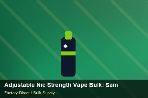 Adjustable Nic Strength Vape Bulk — Adjustable Nic Strength Vape Bulk: Sample Policy — Summer Range photo 1