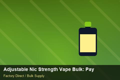 Adjustable Nic Strength Vape Bulk — Adjustable Nic Strength Vape Bulk: Payment Terms — Summer Range photo 1