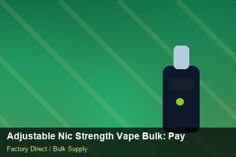 Adjustable Nic Strength Vape Bulk — Adjustable Nic Strength Vape Bulk: Payment Terms — Summer Range photo 2