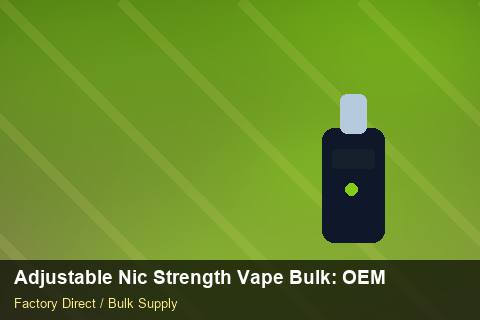Adjustable Nic Strength Vape Bulk — Adjustable Nic Strength Vape Bulk: OEM & ODM Service — Summer Range photo 1