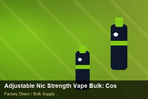 Adjustable Nic Strength Vape Bulk — Adjustable Nic Strength Vape Bulk: Cost Breakdown — Summer Range photo 2