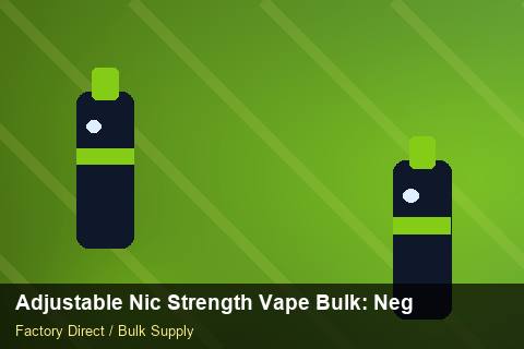 Adjustable Nic Strength Vape Bulk — Adjustable Nic Strength Vape Bulk: Negotiation Tips — Summer Range photo 1