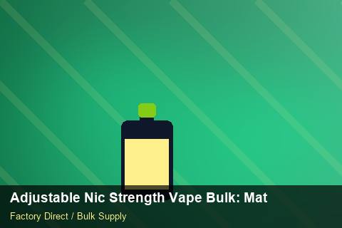 Adjustable Nic Strength Vape Bulk — Adjustable Nic Strength Vape Bulk: Material & Ingredients — Summer Range photo 1
