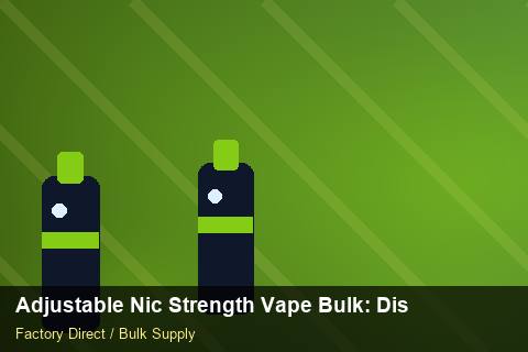 Adjustable Nic Strength Vape Bulk — Adjustable Nic Strength Vape Bulk: Distribution Channels — Summer Range photo 2