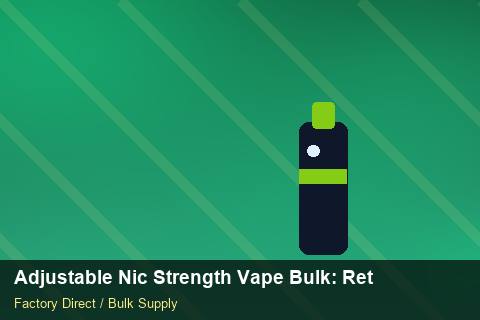 Adjustable Nic Strength Vape Bulk — Adjustable Nic Strength Vape Bulk: Returns & Warranty — Summer Range photo 1