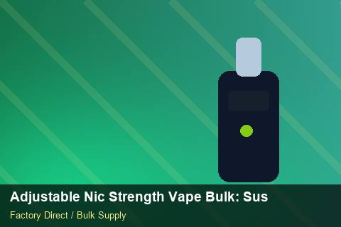 Adjustable Nic Strength Vape Bulk — Adjustable Nic Strength Vape Bulk: Sustainability — Summer Range photo 2