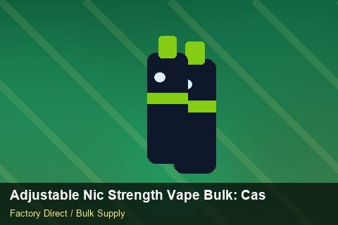 Adjustable Nic Strength Vape Bulk — Adjustable Nic Strength Vape Bulk: Case Studies — Summer Range photo 1