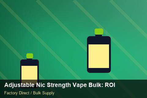 Adjustable Nic Strength Vape Bulk — Adjustable Nic Strength Vape Bulk: ROI Analysis — Summer Range photo 2
