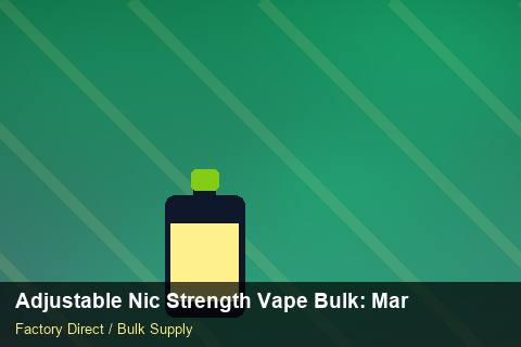 Adjustable Nic Strength Vape Bulk — Adjustable Nic Strength Vape Bulk: Margin Calculator — Summer Range photo 1