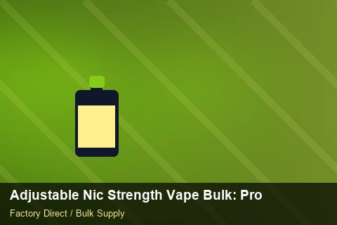 Adjustable Nic Strength Vape Bulk — Adjustable Nic Strength Vape Bulk: Procurement Checklist — Summer Range photo 1