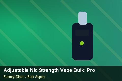 Adjustable Nic Strength Vape Bulk — Adjustable Nic Strength Vape Bulk: Procurement Checklist — Summer Range photo 2