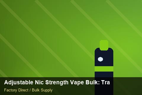 Adjustable Nic Strength Vape Bulk — Adjustable Nic Strength Vape Bulk: Trade Terms — Summer Range photo 2