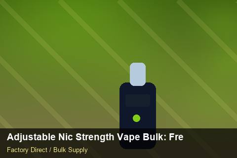 Adjustable Nic Strength Vape Bulk — Adjustable Nic Strength Vape Bulk: Freight Insurance — Summer Range photo 2