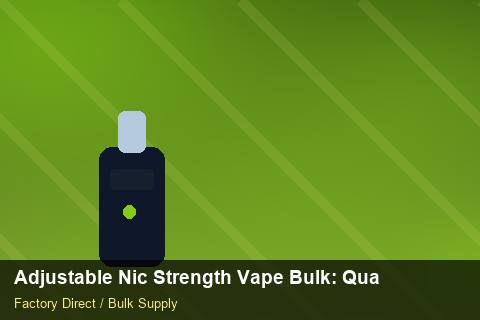 Adjustable Nic Strength Vape Bulk — Adjustable Nic Strength Vape Bulk: Quality Inspection Checklist — Winter Range photo 1
