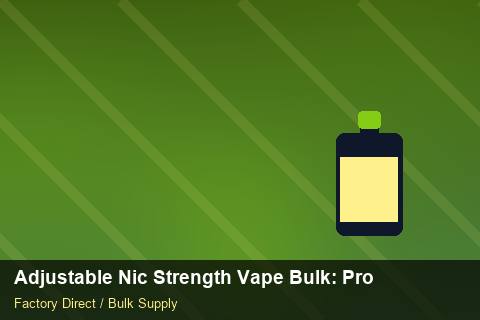 Adjustable Nic Strength Vape Bulk — Adjustable Nic Strength Vape Bulk: Procurement Strategy — Winter Range photo 1