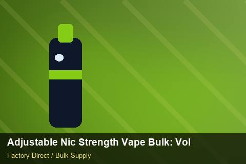 Adjustable Nic Strength Vape Bulk — Adjustable Nic Strength Vape Bulk: Volume Pricing Tiers — Winter Range photo 2