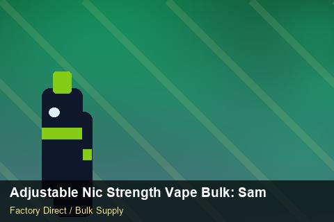Adjustable Nic Strength Vape Bulk — Adjustable Nic Strength Vape Bulk: Sample Policy — Winter Range photo 1