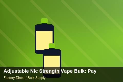 Adjustable Nic Strength Vape Bulk — Adjustable Nic Strength Vape Bulk: Payment Terms — Winter Range photo 1