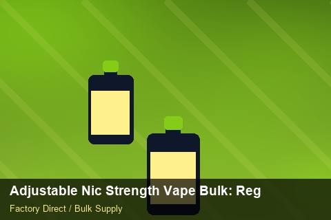Adjustable Nic Strength Vape Bulk — Adjustable Nic Strength Vape Bulk: Regulatory Update — Winter Range photo 1