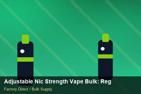 Adjustable Nic Strength Vape Bulk — Adjustable Nic Strength Vape Bulk: Regulatory Update — Winter Range photo 2