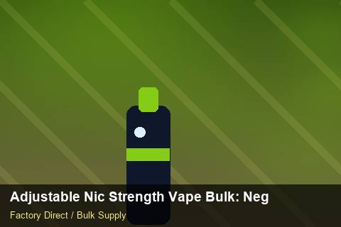Adjustable Nic Strength Vape Bulk — Adjustable Nic Strength Vape Bulk: Negotiation Tips — Winter Range photo 1