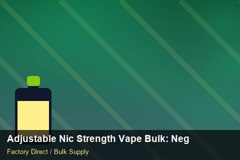 Adjustable Nic Strength Vape Bulk — Adjustable Nic Strength Vape Bulk: Negotiation Tips — Winter Range photo 2