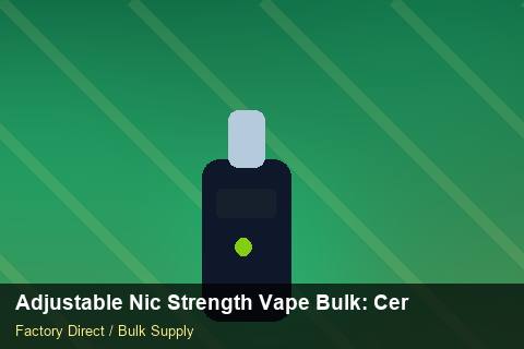 Adjustable Nic Strength Vape Bulk — Adjustable Nic Strength Vape Bulk: Certifications & MSDS — Winter Range photo 2