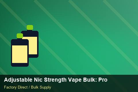Adjustable Nic Strength Vape Bulk — Adjustable Nic Strength Vape Bulk: Production Capacity — Winter Range photo 1