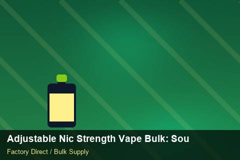 Adjustable Nic Strength Vape Bulk — Adjustable Nic Strength Vape Bulk: Sourcing Workflow — Winter Range photo 2