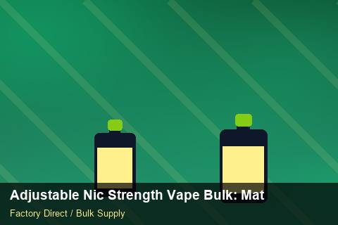 Adjustable Nic Strength Vape Bulk — Adjustable Nic Strength Vape Bulk: Material & Ingredients — Winter Range photo 1