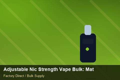 Adjustable Nic Strength Vape Bulk — Adjustable Nic Strength Vape Bulk: Material & Ingredients — Winter Range photo 2