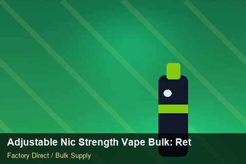 Adjustable Nic Strength Vape Bulk — Adjustable Nic Strength Vape Bulk: Returns & Warranty — Winter Range photo 1