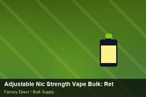 Adjustable Nic Strength Vape Bulk — Adjustable Nic Strength Vape Bulk: Returns & Warranty — Winter Range photo 2