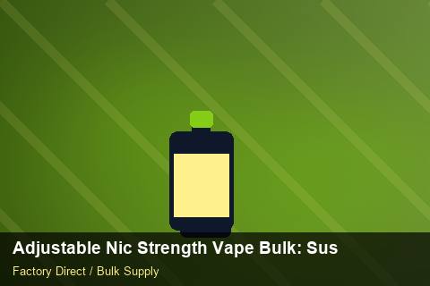 Adjustable Nic Strength Vape Bulk — Adjustable Nic Strength Vape Bulk: Sustainability — Winter Range photo 1