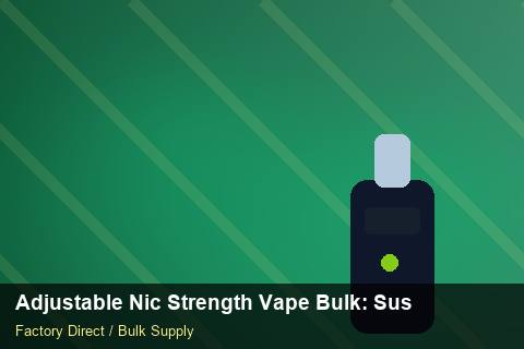 Adjustable Nic Strength Vape Bulk — Adjustable Nic Strength Vape Bulk: Sustainability — Winter Range photo 2