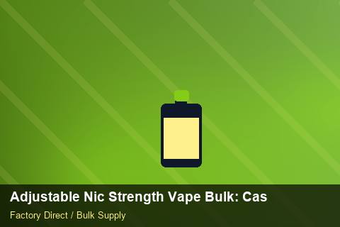 Adjustable Nic Strength Vape Bulk — Adjustable Nic Strength Vape Bulk: Case Studies — Winter Range photo 2